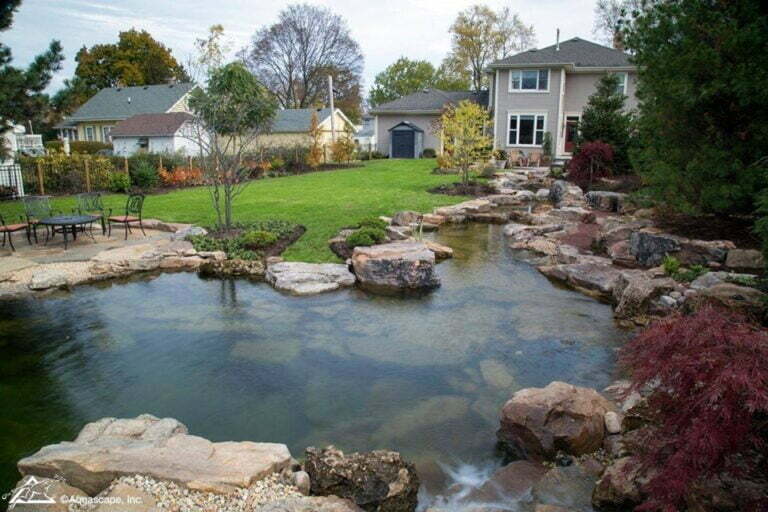 Recreational Ponds offer the fun and enjoyment of a traditional swimming pool, but brings mother nature's beauty and filtration to a low maintenance pond.