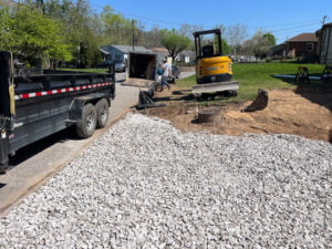 excavation driveway base and new stoop dunbar wv 6591